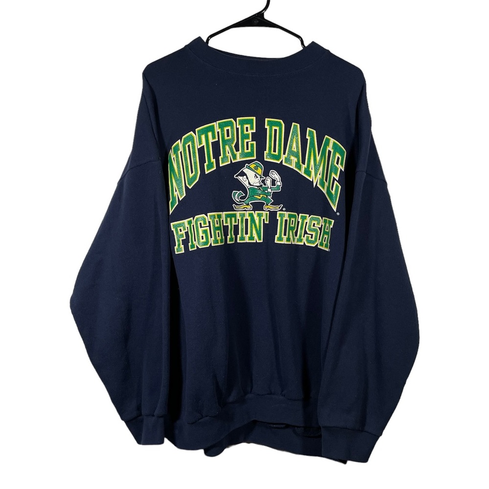 Vintage 90s Logo 7 Notre Dame Fighting Irish Sweatshirt